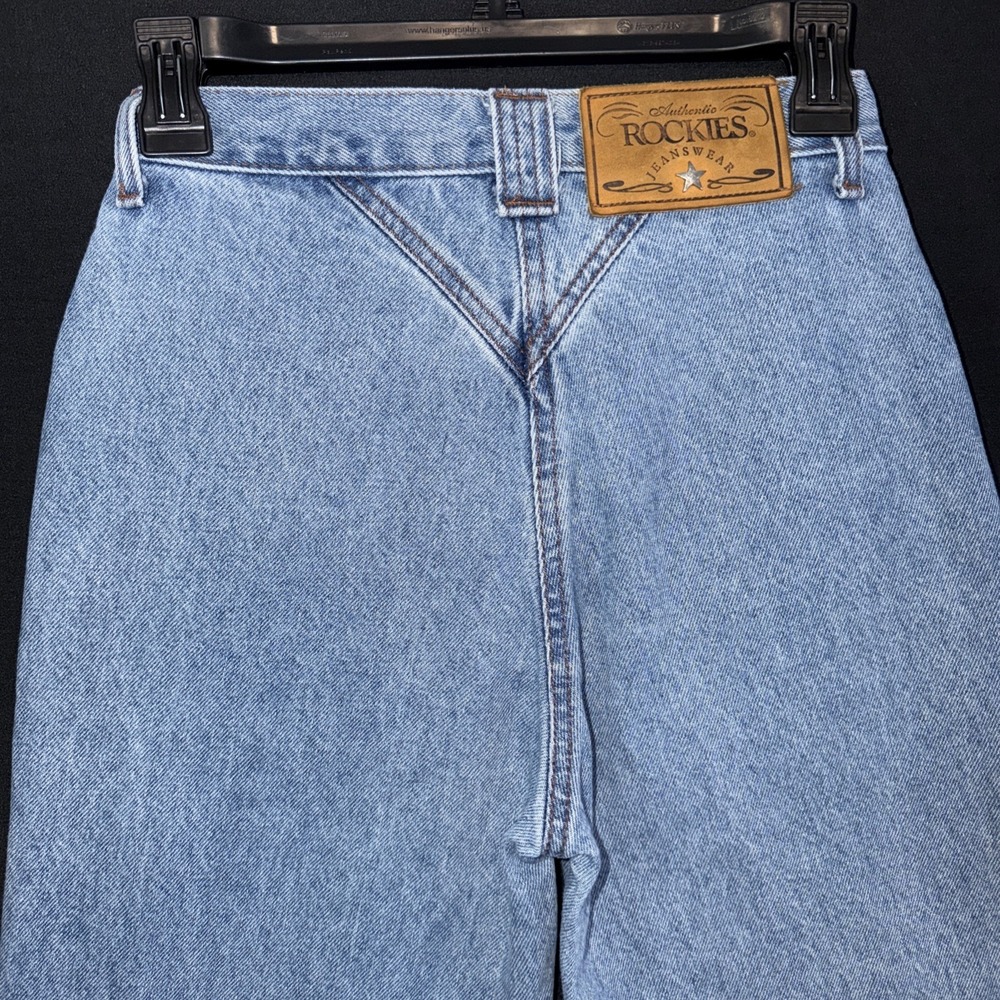 Rocky Mountain Jeans Women's Size 25/1 Blue High Rise Western VTG Bling D Ring - Picture 5 of 11